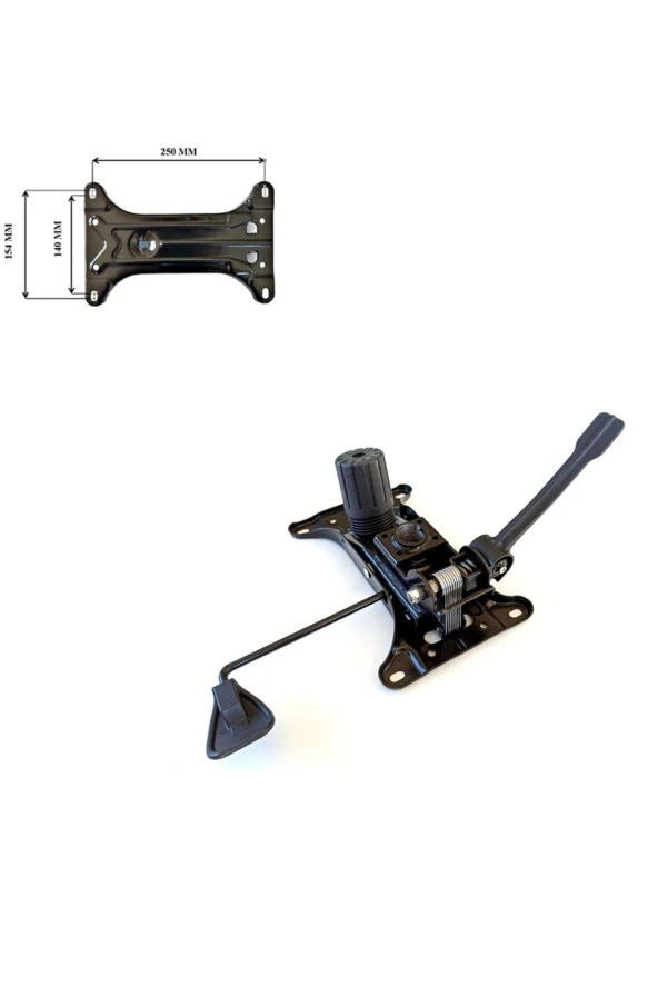 Depolife Ofis Büro Çalışma Koltuğu Için Çift Kol Metal Şase Mekanizma (15x25cm) Yedek Parça ürün görseli