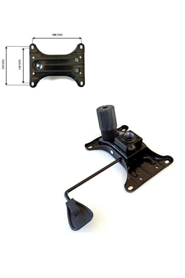 Depolife Ofis Büro Çalışma Koltuğu Için Tek Kol Metal Şase Mekanizma (15x20cm) Yedek Parça ürün görseli