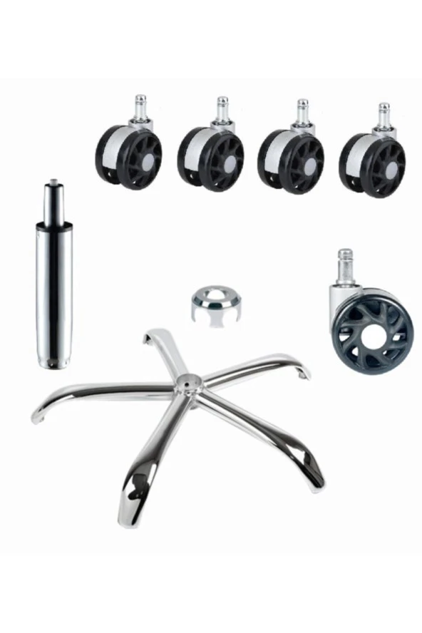 Gri Ofis Büro Çalışma Koltuğu Yedek Parça Seti ürün görseli