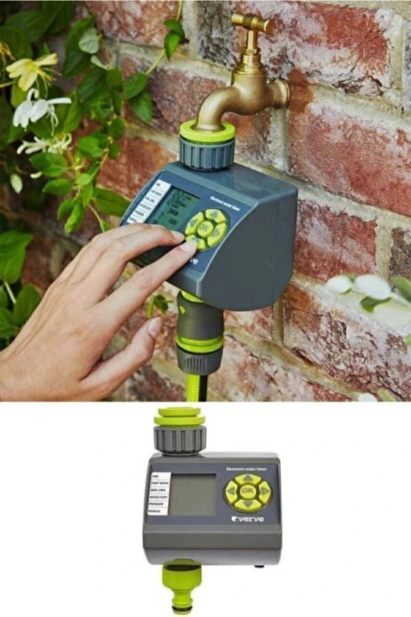 Verve Bahçe Elektronik Bahçe Sulayıcı Zamanlayıcı Otomatik Bahçe Sulama Saati Günlük Bahçe Bitki Su Zamanlama - 2