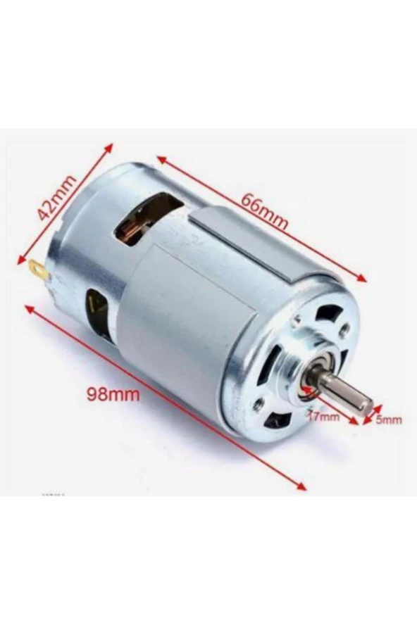 Elektronikport Rs 775 Dc Motor Rulmanlı 12-36 Volt 6000 Rpm Şarjlı Matkap – Cnc Motoru - 3
