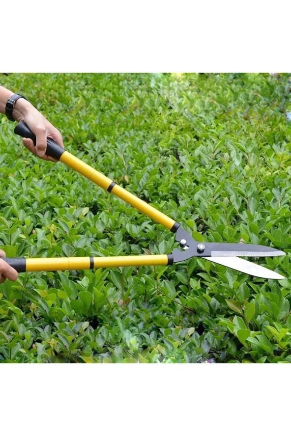 Depolife Bahçe Için Yüksek Ağaç Tepe Dal Kesme Makası Ve Çim Çit Budama Kesme Testere Seti 3 Parça - Resim 3