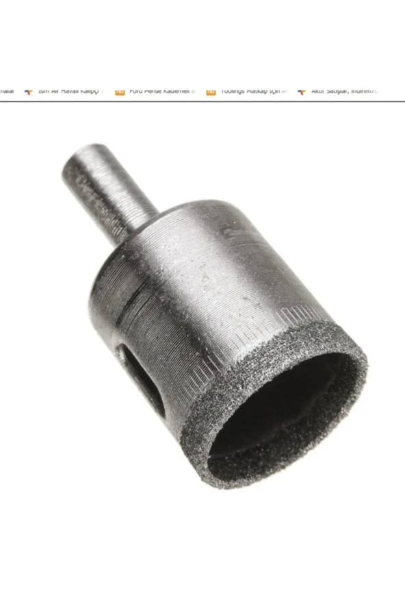 Depolife Cam Fayans Mermer Granit Delme Pancı Boru Tipi Elmas Karot Uç 25mm - Resim 2