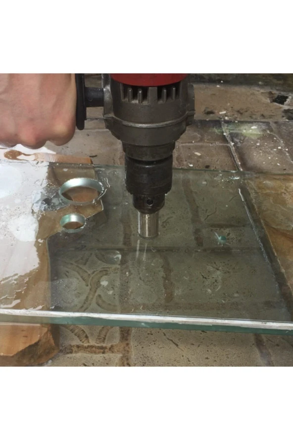 Depolife Cam Fayans Mermer Granit Delme Pancı Boru Tipi Elmas Karot Uç 20mm - Resim 2