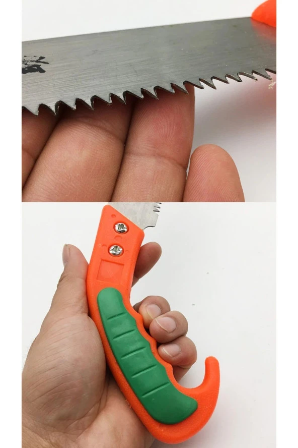 Depolife bahçe yüksek ağaç dal kesme makası ve Ahşap kesme budama testere seti  2 parça set - Resim 2