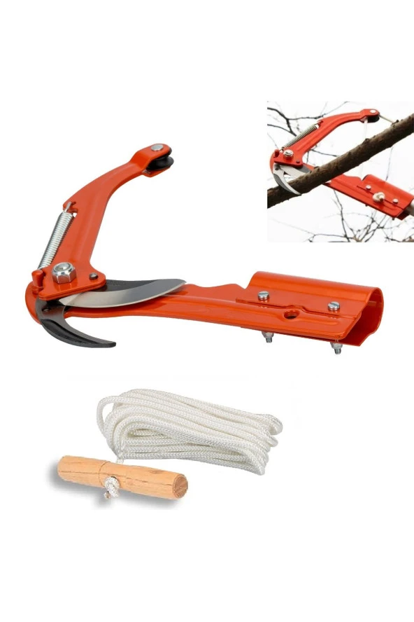 Depolife bahçe yüksek ağaç dal kesme makası ve Ahşap kesme budama testere seti  2 parça set - Resim 3