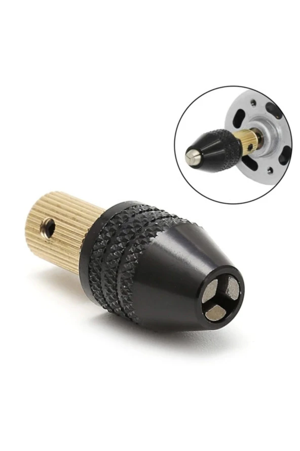 Motor Gravür Makinası Için Anahtarsız Mandren 2.4mm Kaplin M7 Kısa Kuyruk Ödev Proje Uygulama Arge