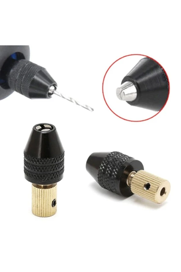 Motor Gravür Makinası Için Anahtarsız Mandren 3.17mm Kaplin M8 Kısa Kuyruk Ödev Proje Uygulama Arge ürün görseli