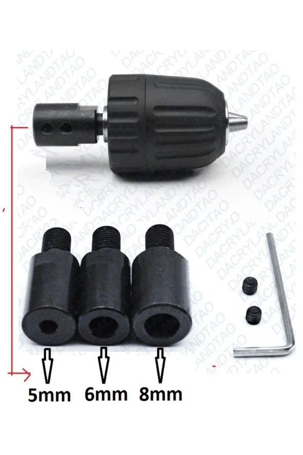 Depolife Motor Için 10mm Otomatik Mandren Anahtarsız Mandrel Okul Proje Ödev Uygulama 5mm-6mm-8mm Profesyonel - 2