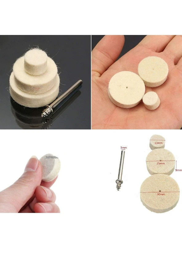 Depolife Dremel Vb. Uyumlu 13 Parça Keçe Mandren Seti - 2