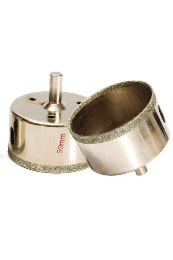 Mermer Granit Fayans Cam Yuvarlak Delme Panç Elmas Uç Yuvarlak Açma Matkap Için Karot 5cm (50mm)