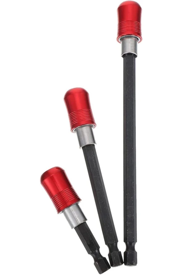 Depolife Hızlı Vidalama Adaptörü Altıgen 1/4 Hex Bits Aparatı Şaftlı Manyetik Tornavida Ucu Matkap Bit Tutucu ürün görseli