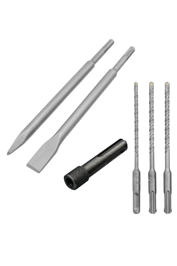 Kırıcı delici hilti için sds plus elmaslı 3lü matkap ucu murç keski sds vidalama bits adaptör seti