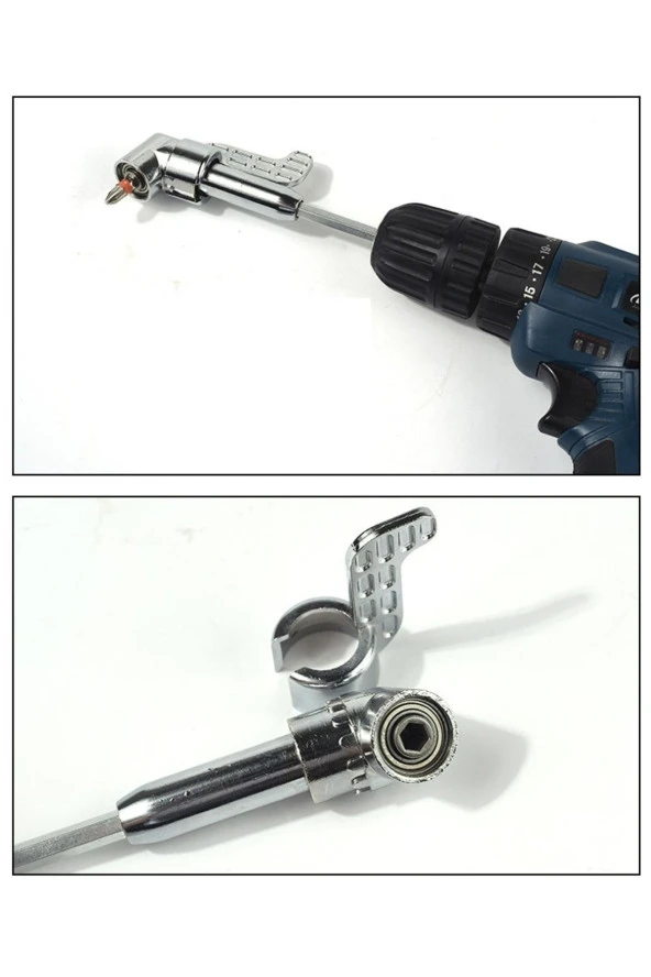 Depolife Altıgen 1/4 Hex Bit Uzatma Adaptörü 5li Titanyum Matkap Ucu Seti Köşe Delme Vidalama Aparatı Altıgen - Resim 3