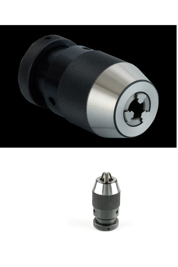 Depolife 3/8 mandnren 1-10mm kilitlemeli anahtarsız mandren kilitli metal anahtarsız - Resim 2