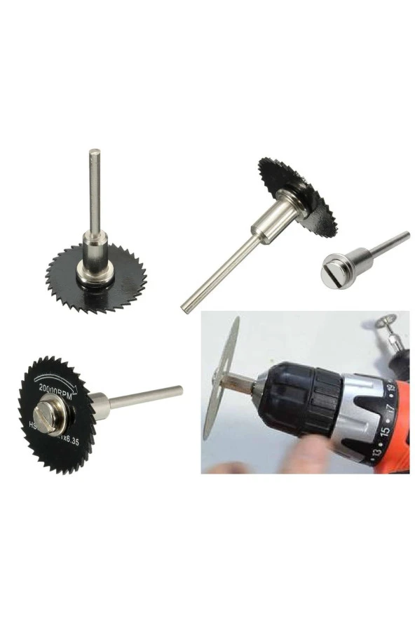Depolife Dremel Matkap Hilti Sds Adaptörü Mini Daire Disk Testere Mandren Bağlantı Elemanı Vidalı Pim Mandire - 2