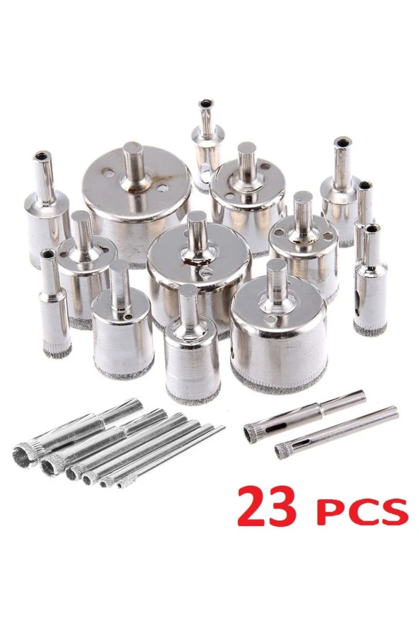 Tam Set 3mm-60mm Mermer Granit Fayans Cam Yuvarlak Delme Panç Elmas Matkap Için Boru Karot ürün görseli