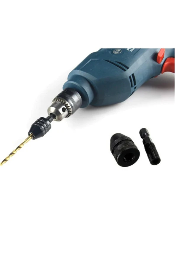 Depolife Bosch Oxi Stanley Dewalt Altıgen Mandiren 6 Gen Mandren Otomatik Adaptör Shank 4mm 3 Çeneli Mandrel - 3