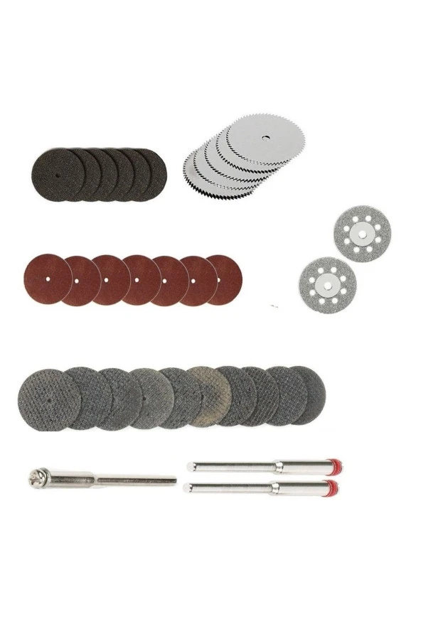 Mini Vız Vız Için Kesici Mini Disk Seti Ahşap Metal Cam Fayans Kesme Elmas Hss Fiberglas Kesici Set