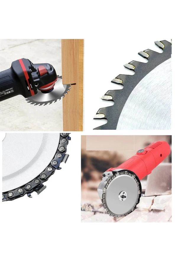 Depolife Ahşap Kesme Şekillendirme Disk Seti Zincirli Testere Ve Elmaslı Testere Seti