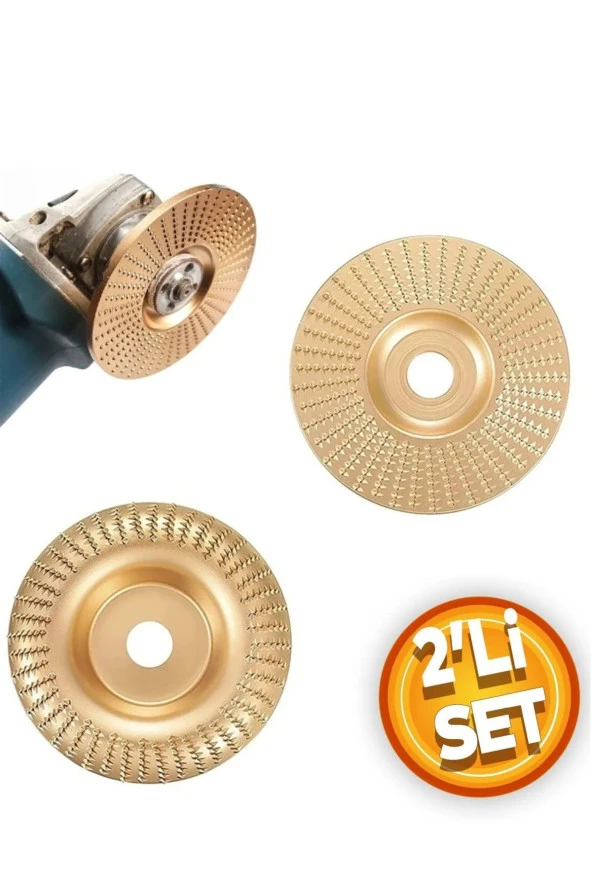 Depolife Ahşap Törpü Diski Avuç Taşlama Uyumlu Törpüleme Aşındırma Raspalama Disk Açılı Düz 2 Adet ürün görseli