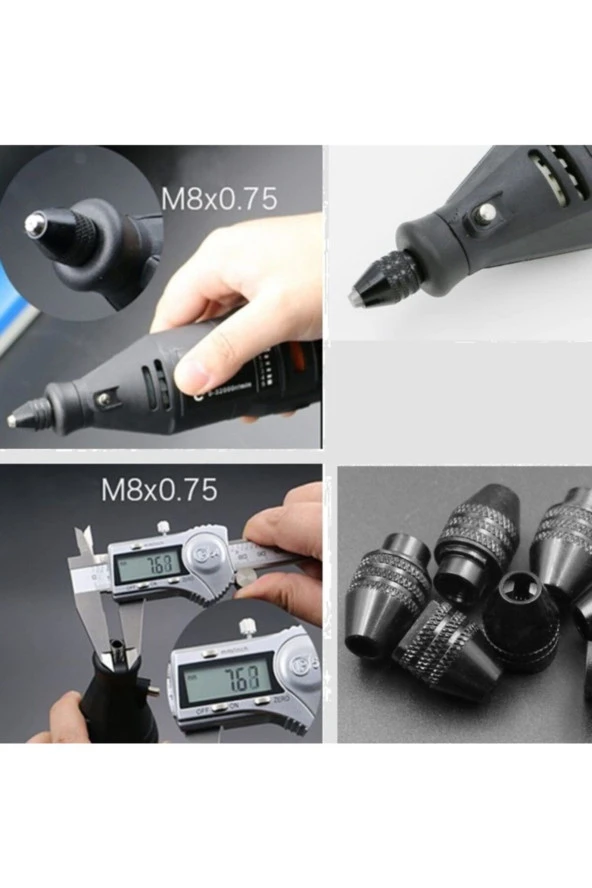 Depolife Mac Allester Einhell Sthill Maxstar Inco Ferm Gravür Taşlama Mandren Penset Gerektirmeyen Mandrel - 2