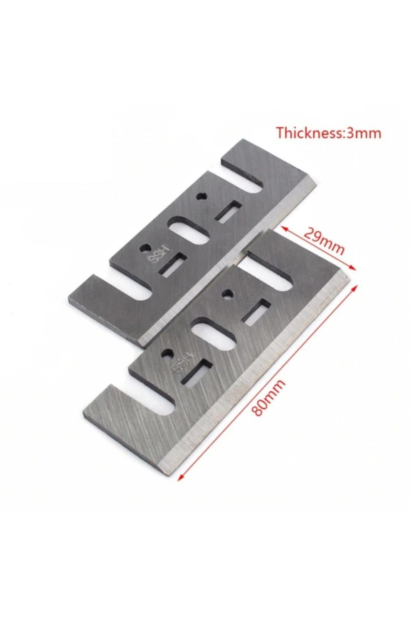 Depolife Planya Rende Makinası Için Bıçak Elektrikli Rende Makina Kesici Takım Bıçağı 2li Set