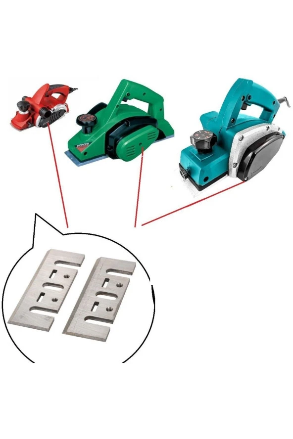 Depolife Planya Bıçağı Makita 1900b Kp0800 Dewalt Dw6655 D26676 Dw680