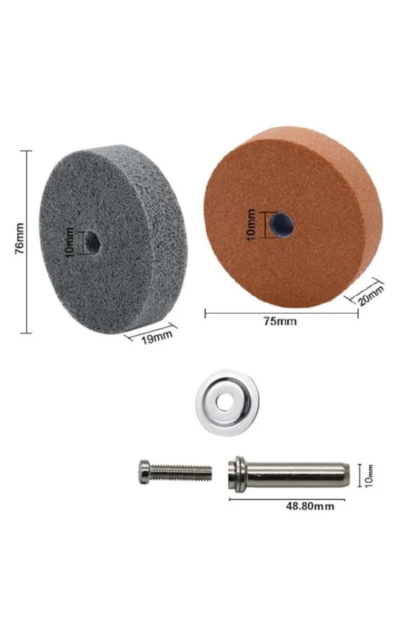 Metal çelik Bileme Temizleme Parlatma Polisaj Disk Seti Skoc Değirmen Taşı matkaba bağlama adaptörlü