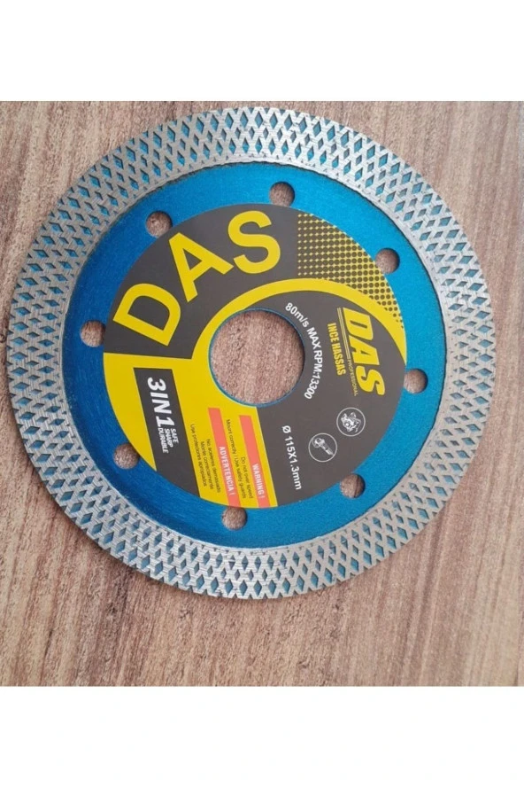 115mm Das Pro Mermer Fayans Seramik Için Örgülü Elmaslı Kesici Disk