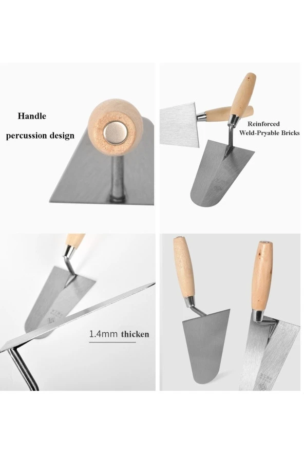 Depolife Inşaatcı Harç Sıvacı Malası 25cm Betoncu Kerpeteni Su Terazisi Seti