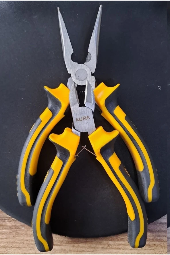 Depolife Diagonal Yaylı Çelik Mini Gargaburun Pense Yan Keski 2 Parça Elektronikçi Seti - 3
