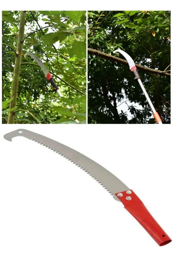 Depolife Yüksek Ağaç Dalı Budama Çalı Kesme El Testeresi Sırık Sap Takılabilir Tepe Testeresi (SAPSIZ) - Resim 2