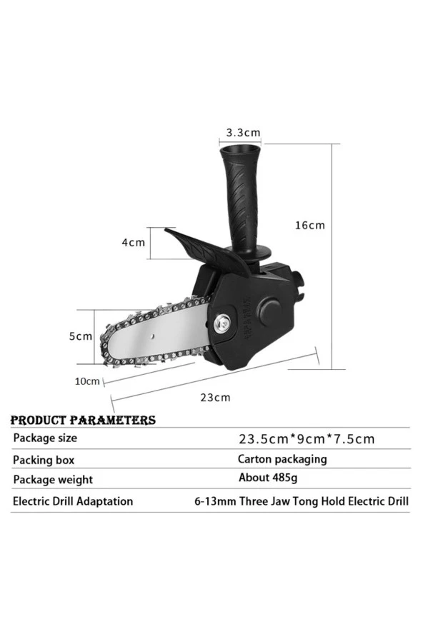 Depolife Zincirli Testere Dönüştürücü Şarjlı Elektrikli Matkap Için Taşınabilir Ahşap Testere Adaptörü - 3
