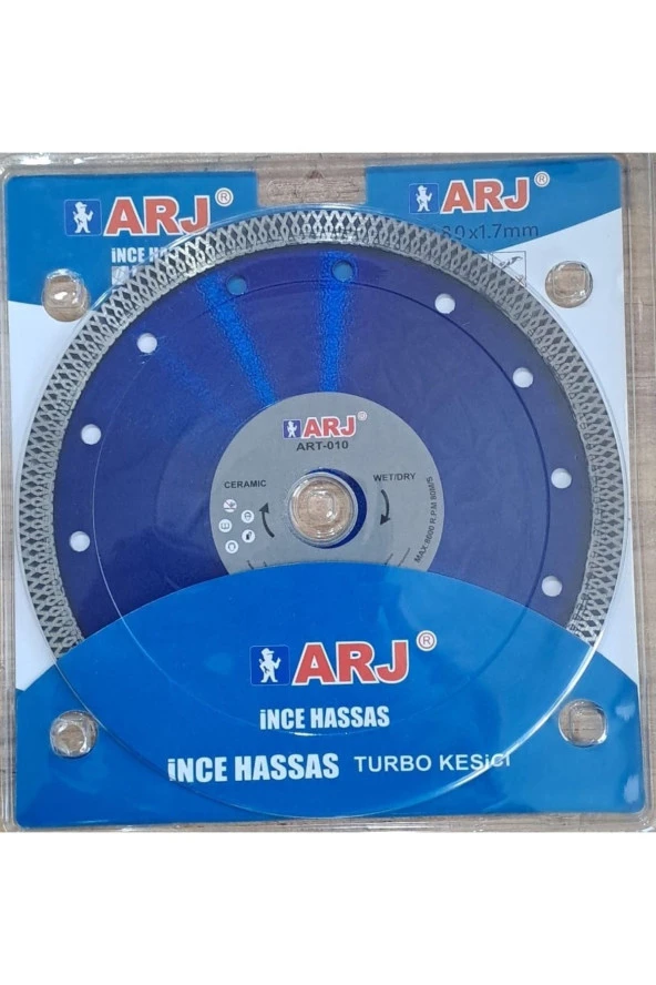 Depolife Çapraz Örgülü Turbo Elmas Testere Bıçağı 180mm Mermer Seramik Granit Hassas Kesim Diski - 3