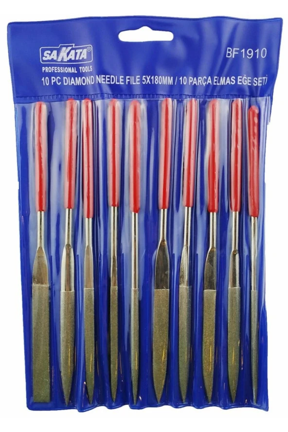 Sakata 19104 Elmas Eğe Takımı 10 Parça 4x160 Mm(CLZ)