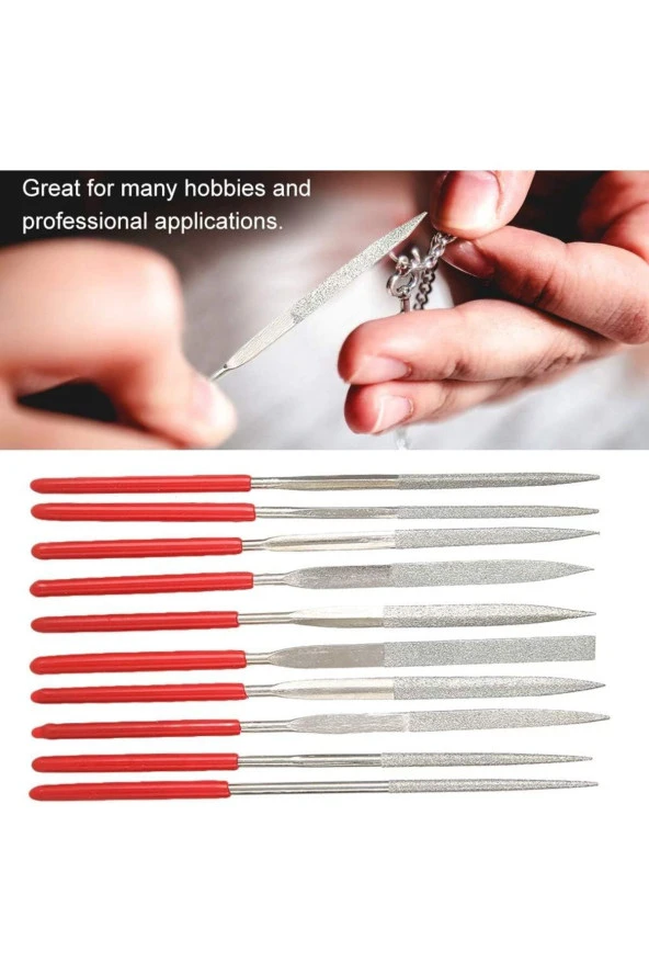 Elmas Eğe Takımı 10 Parça 3x140 Mm 19103 - Adm-krl - 3