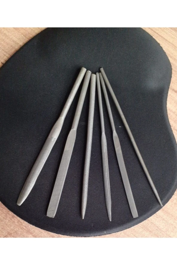 Depolife 6 Parça Eğe Takımı Balık Sırtı Düz Yuvarlak Eye Karbon Ince Dişli Ege Seti - 3