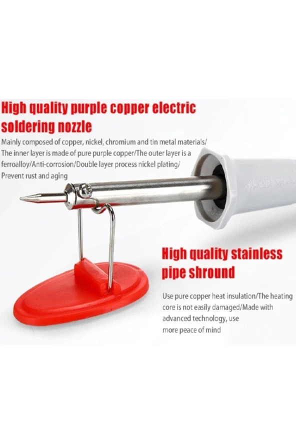 Depolife 30w Kalem Havya Seti Lehim Makinası Pompa Pasta Zımpara Lehim Standı 6 Parçalı Set - 3