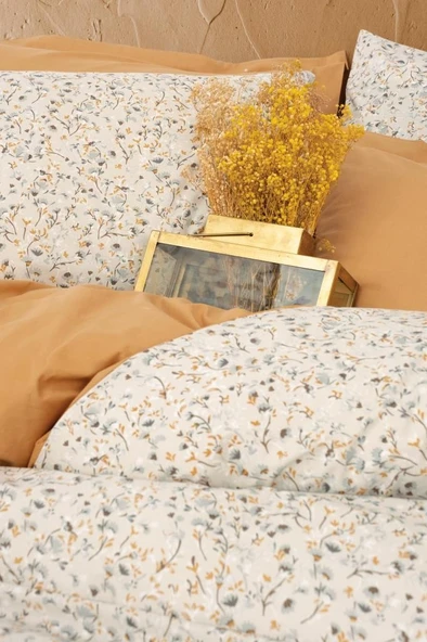 Cotton Box Petite Çift Kişilik Nevresim Takımı Posy Bej - Resim 2