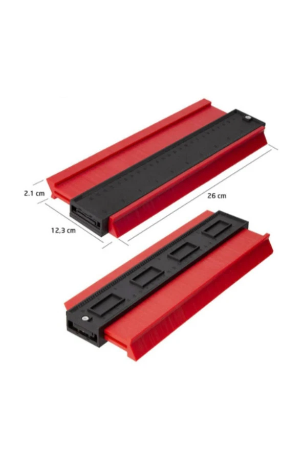 benan tools Şablon Tarağı Şekil Kontur Çevre Kalıplama 250 Mm Kalıp Alma Şablonu - 3