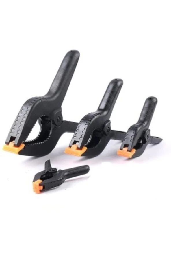 Depolife Mandal Tipi Mengene Işkence Plastik Kelepçe Güçlü Mafsallı Çene 4 Parça Kıskaç Mengene - 2