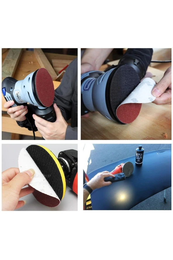 Depolife 115mm Cırtlı Zımpara Seti 35 Adet 40 - 1000 Kum Karışık Zımpara Seti Polisaj Pas Aşındırma - 2