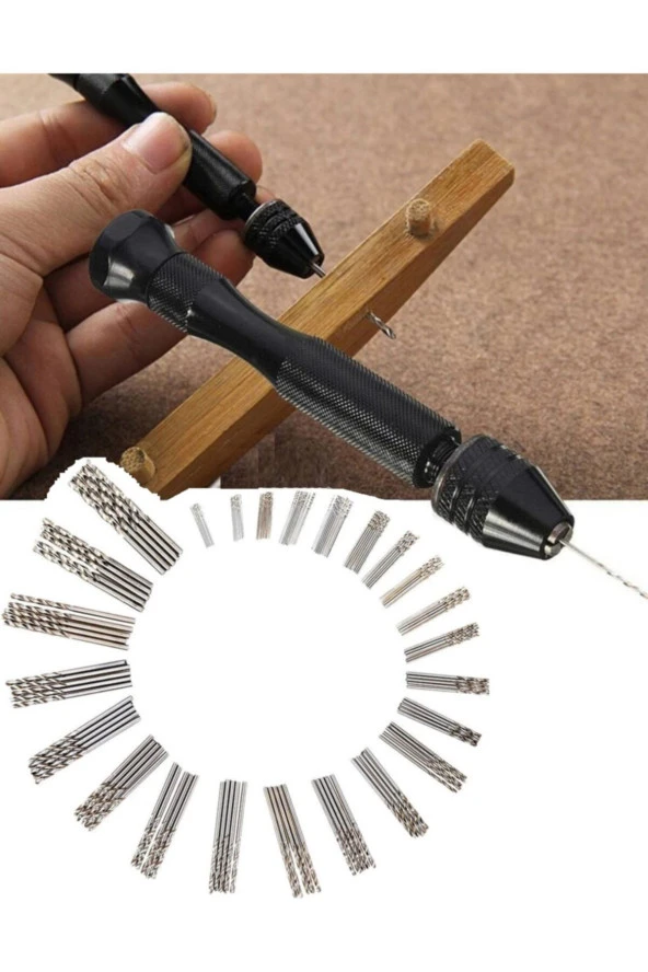 Depolife Hss Çelik 150 Parça Kutulu Matkap Uç Seti 0.4mm - 3.2mm El Matkabı Seti Çantalı Mikro El Mengenesi - Resim 2