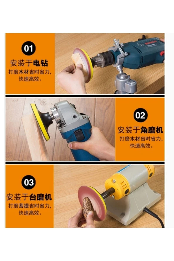 Depolife 115mm Cırtlı Zımpara Seti 35 Adet 40 - 1000 Kum Karışık Zımpara Seti Polisaj Pas Aşındırma - 3