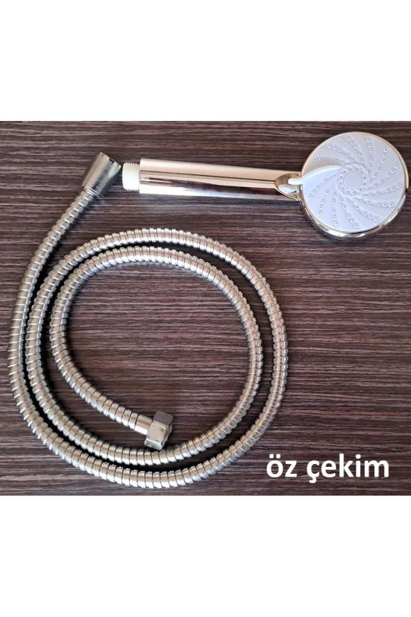 Depolife Banyo Bataryası için duş hortumu ve duş başlığı seti 3 Parça Takım Tasarruflu set - 3