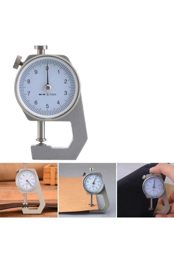 Depolife Mekanik Mikrometre Kalınlık Ölçer Hassas ölçüm kumpas 0-10 mm 0.01 mm ölçme - 3