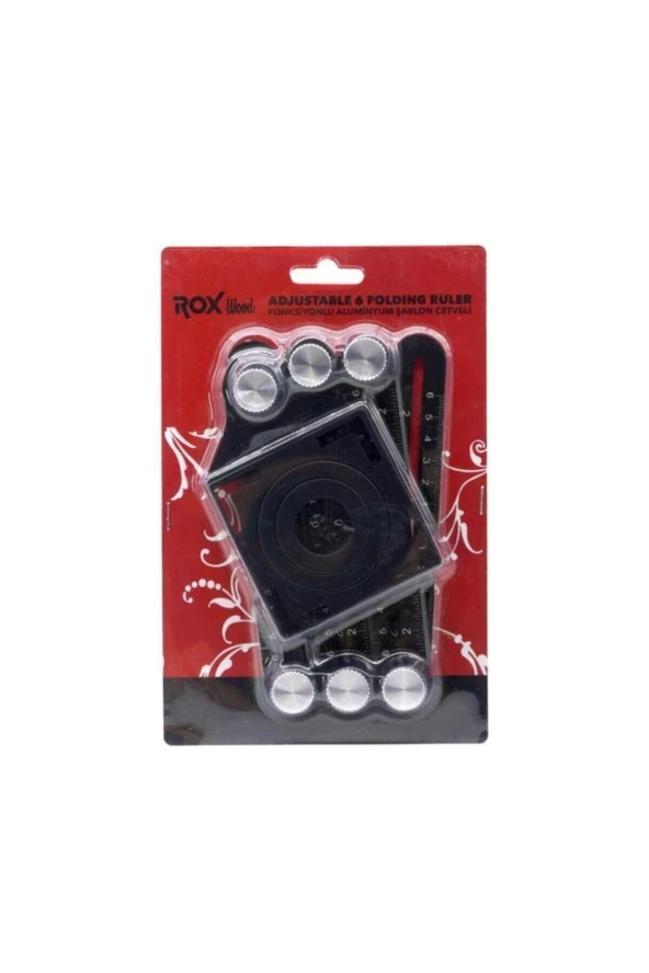 Wood 0071 Alüminyum Çok Fonksiyonlu Delik Şablon Cetveli - Resim 2