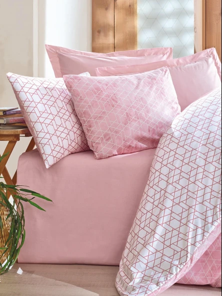 Cotton Box Tek Kişilik Minimal Nevresim Takımı Best Pembe - 2