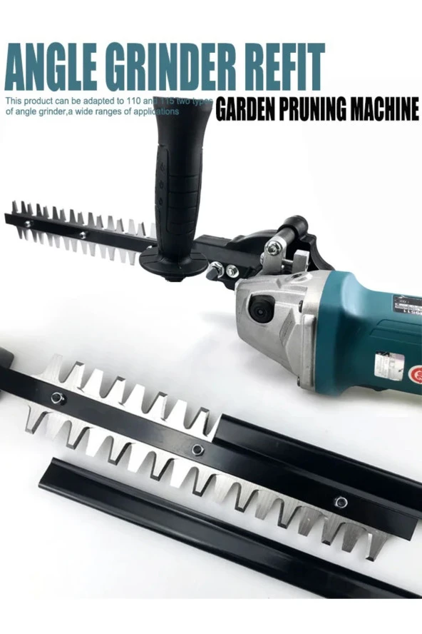Depolife çit çim kesmek aparatı avuç taşlama spral için kesme aparatı 31cm keskin makas uzunluğu spiral - 2
